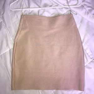 Gold bandage skirt